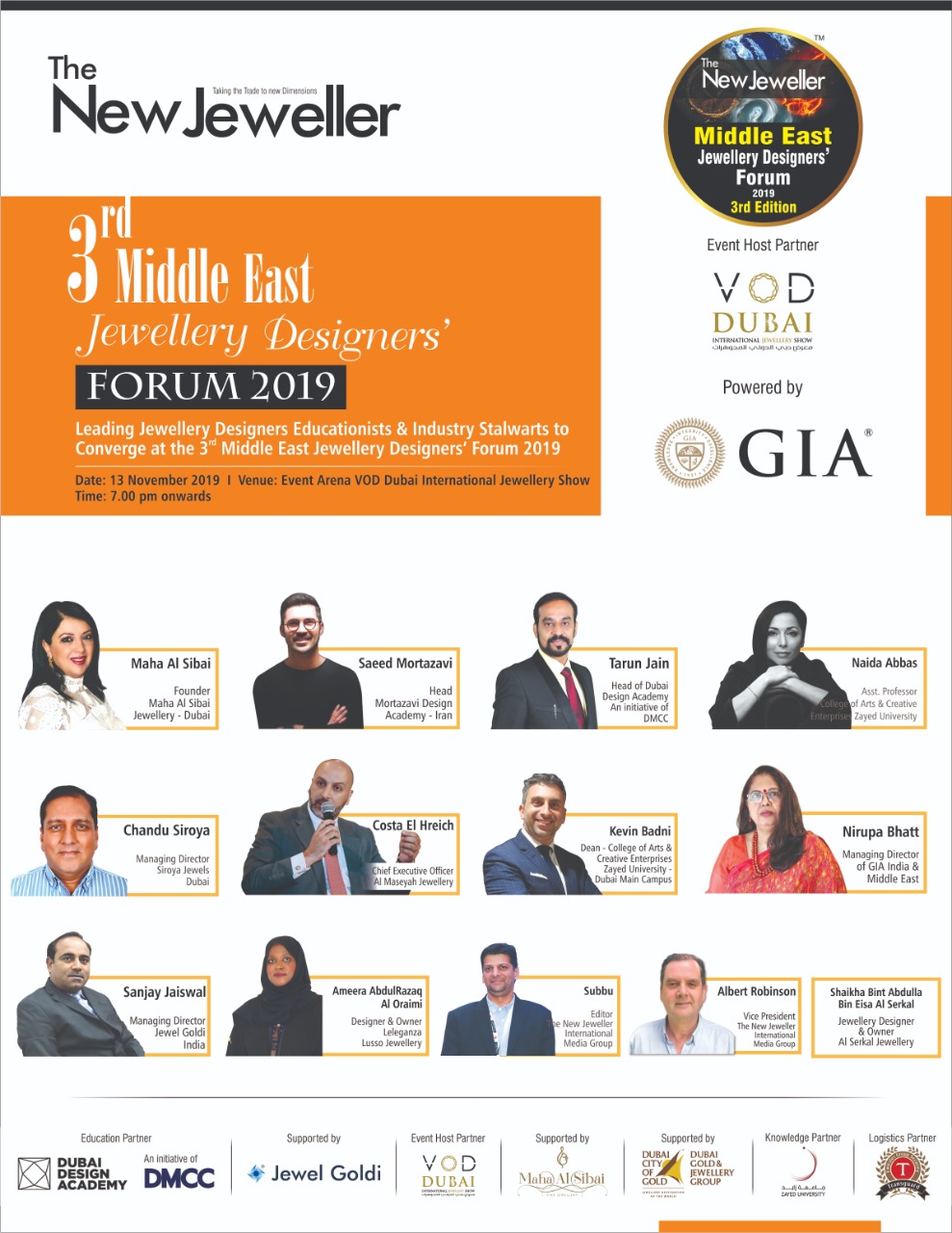 THE NEW JEWELLER MIDDLE EAST JEWELLERY DESIGNERS’ FORUM 2019