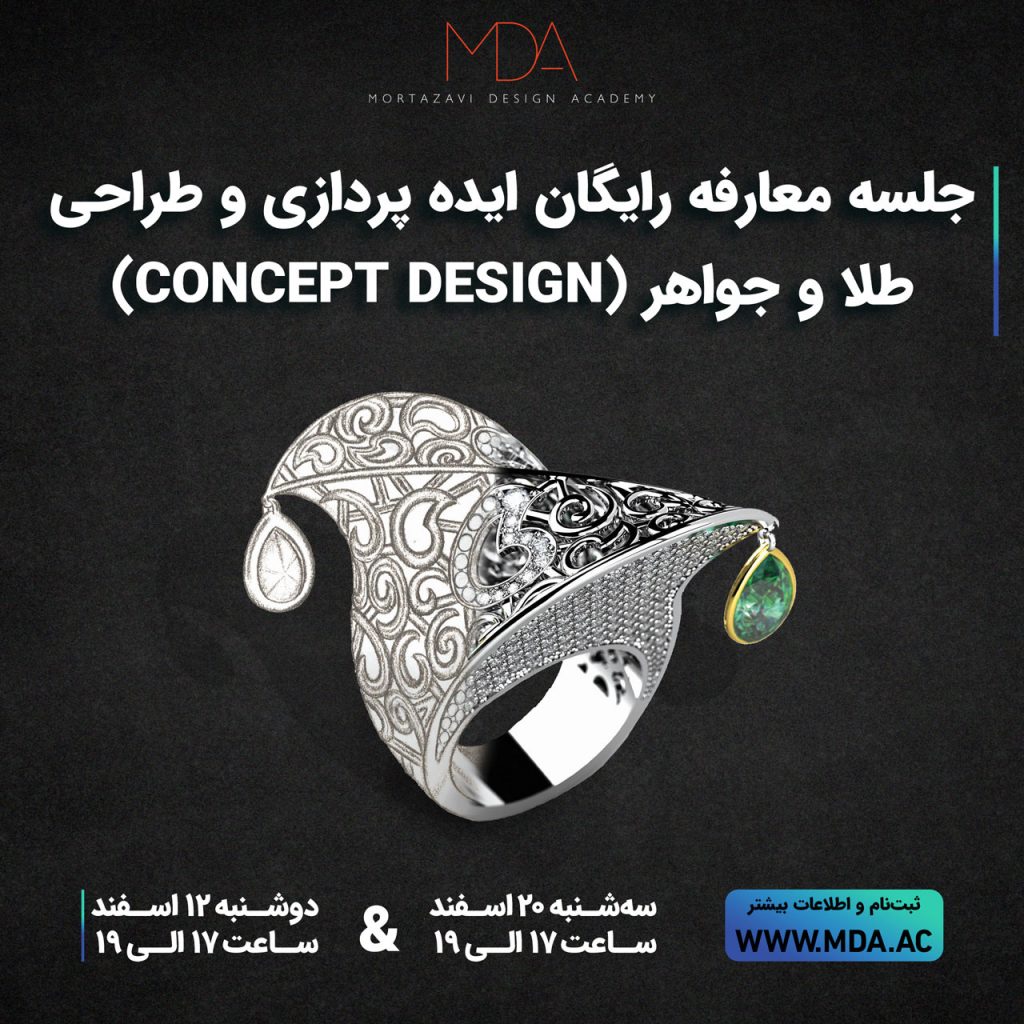 ایده پردازی,طراحی طلا و جواهر,آموزش طراحی طلا